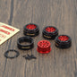 RCAWD AXIAL SCX24 Red RCAWD SCX24 1.0" beadlock Aluminium wheel rim with brass counterweight ring 26g/pc SCX2538