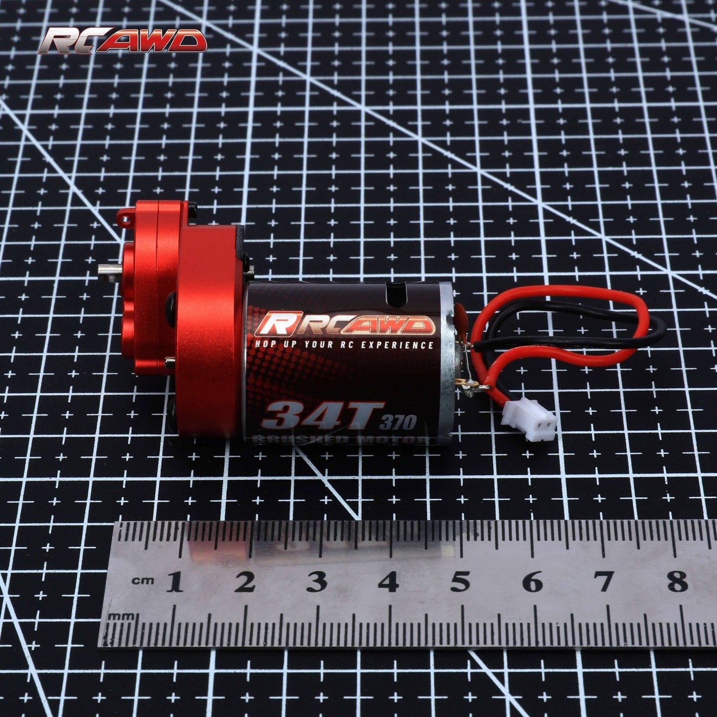 RCAWD AXIAL SCX24 Red RCAWD SCX24 motor upgrades 370 Motor with metal gearbox combo SCX2551