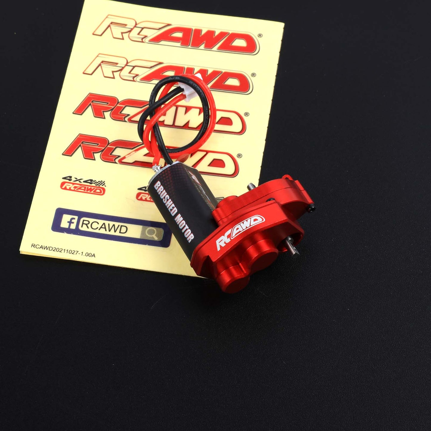 RCAWD AXIAL SCX24 Red RCAWD SCX24 Upgrade 050 55T Motor Full Metal Gearbox Assembled SCX2571