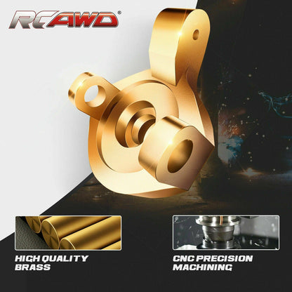 RCAWD AXIAL SCX24 SCX2406 RCAWD Axial SCX24 Brass Front Steering Knuckle Hub Carrier SCX2406 compatiable with AX24