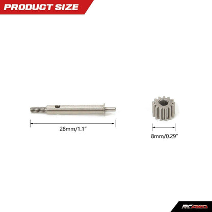 RCAWD AXIAL SCX24 Siliver #45 Steel Portal Gears For RCAWD Front Rear Portal Axle for Axial 1-24 SCX24