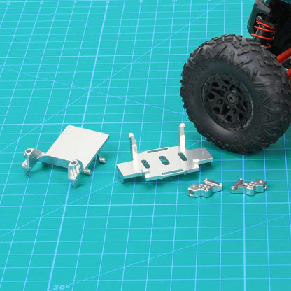 RCAWD AXIAL SCX24 silver RCAWD Axial SCX24 Upgrades Alloy battery tray ESC tray rear shock tower SCX2502