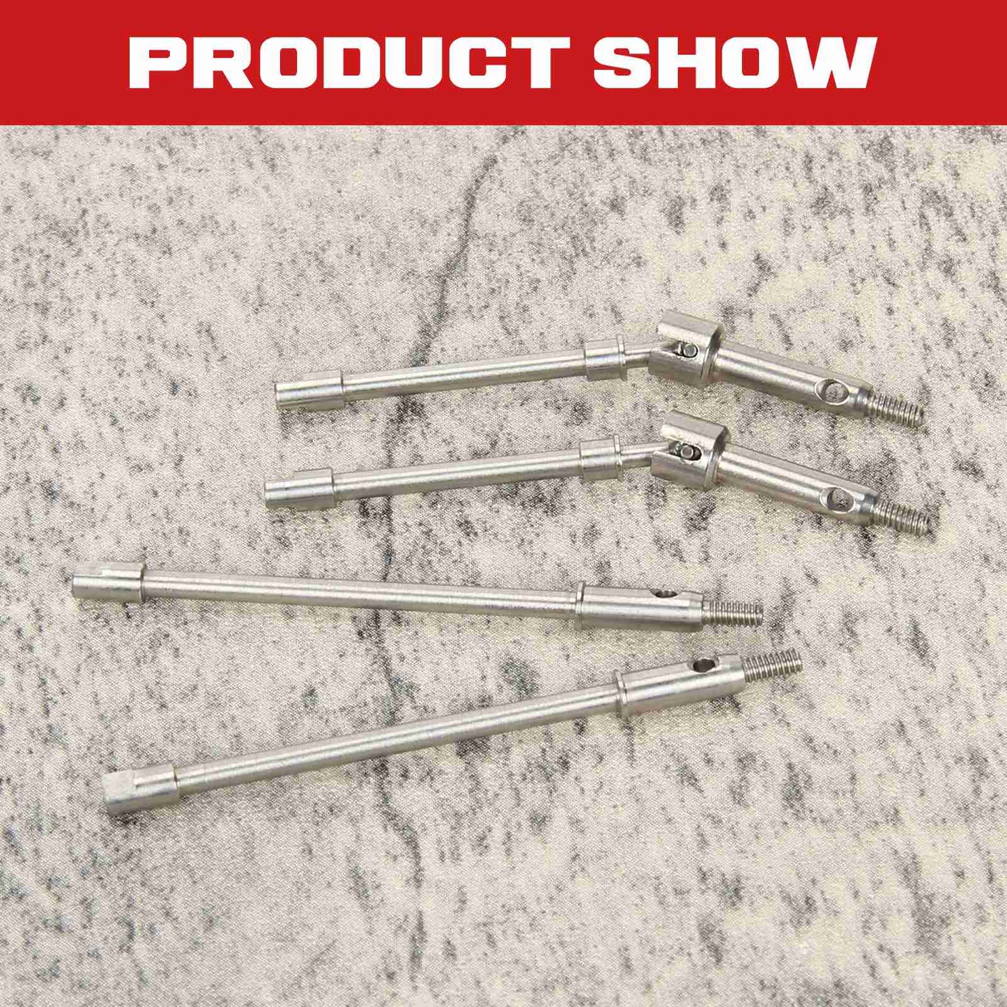 RCAWD Axial SCX24 stainless steel Axles Set SCX2432S - RCAWD