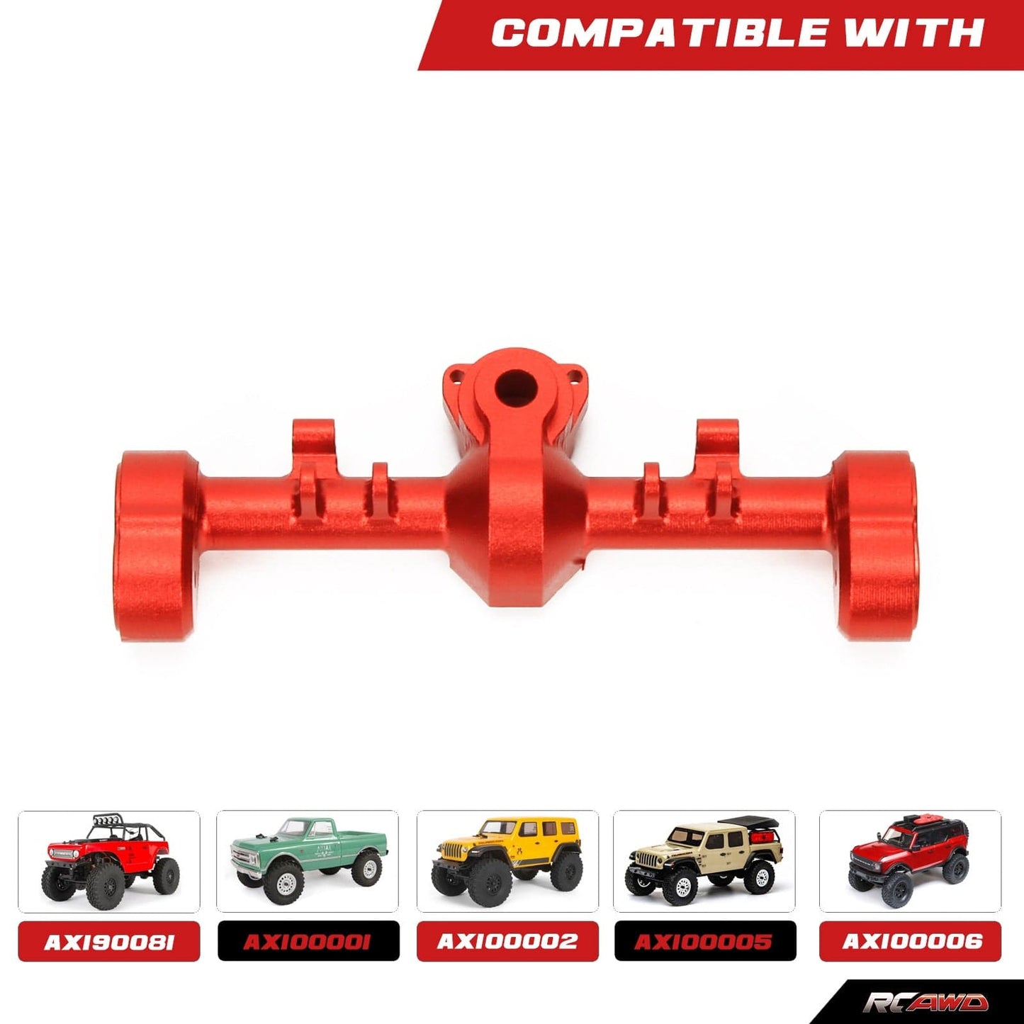 RCAWD Axial SCX24 upgrades Alloy Front rear portal axle housing case compatiable with AX24 - RCAWD