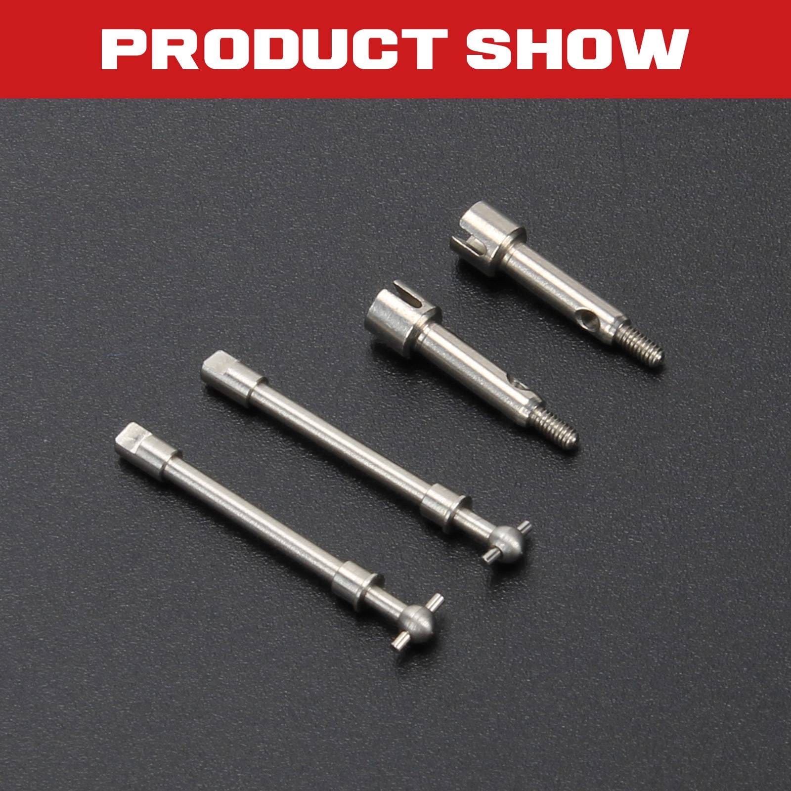 RCAWD Axial SCX24 Upgrades front stub axle&front axle shaft Hardened stainless steel SCX2433S - RCAWD