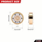 RCAWD Axial SCX30 15-hole Wheels RCAWD SCX30 0.7" New Round Hole Design All Brass Wheel Rims