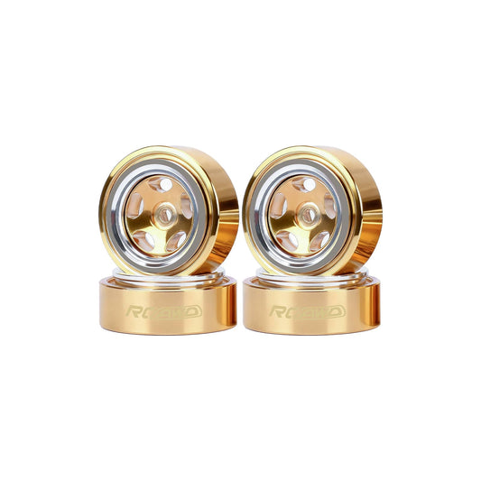 RCAWD Axial SCX30 RCAWD SCX30 0.7" New Round Hole Design All Brass Wheel Rims