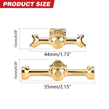 RCAWD Axial SCX30 RCAWD SCX30 All Brass Front Rear Axle Housing