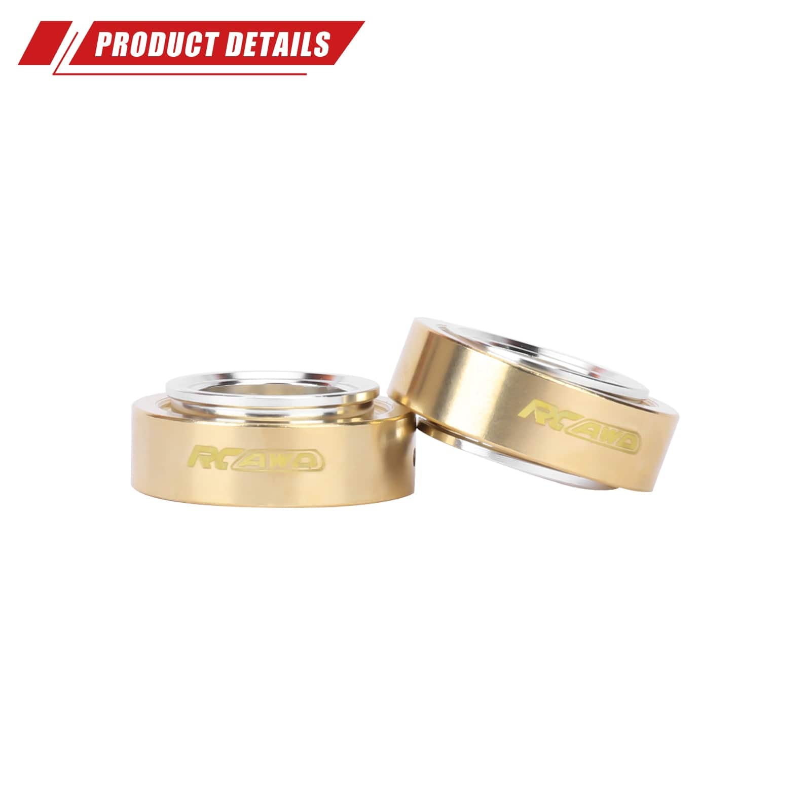 RCAWD Axial SCX30 RCAWD SCX30 All Brass Wheel Rims