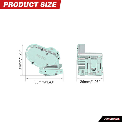 RCAWD Axial SCX30 RCAWD SCX30 Alum Center Gearbox Transmission Box Set