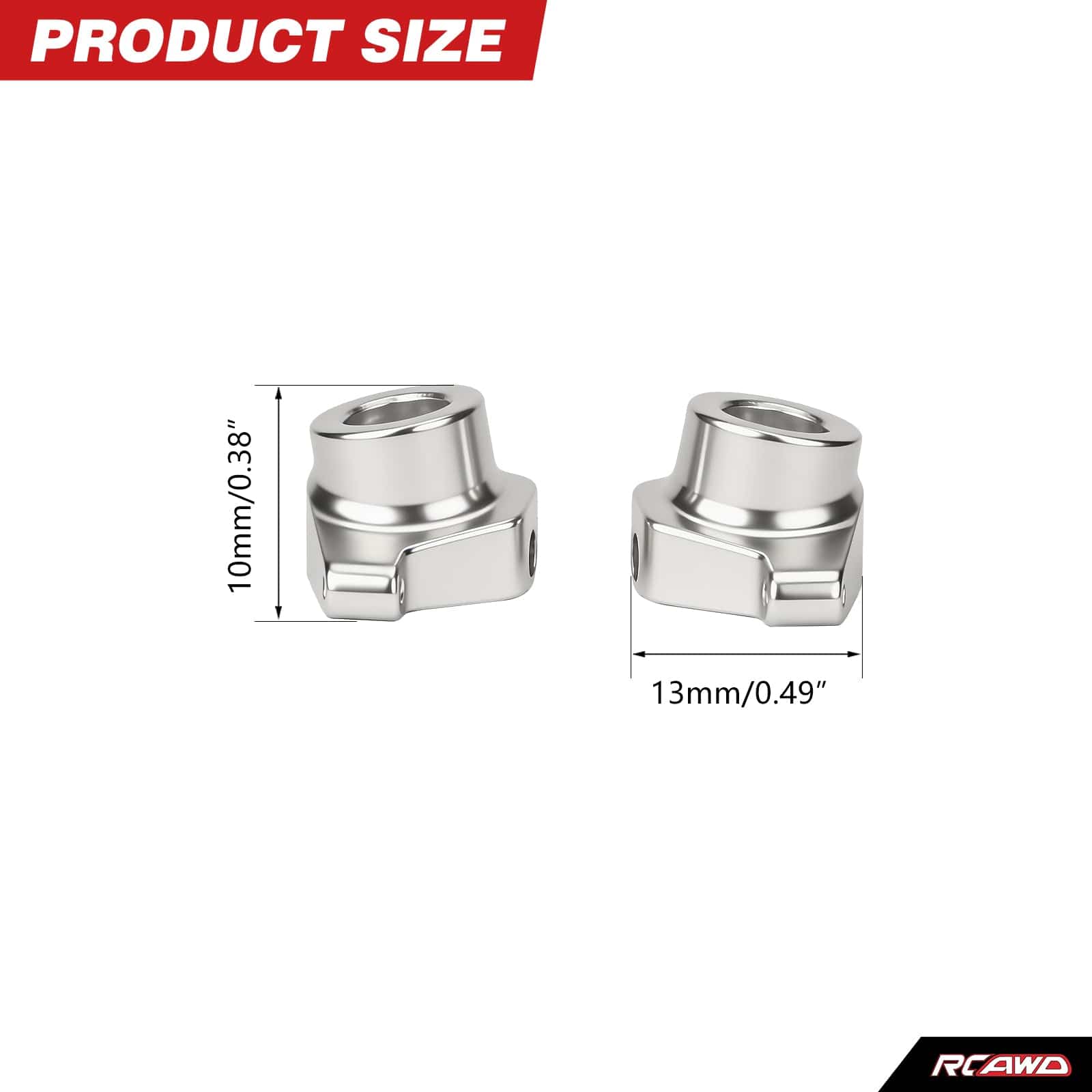 RCAWD Axial SCX30 RCAWD SCX30 Alum Steering Cup Upgrades