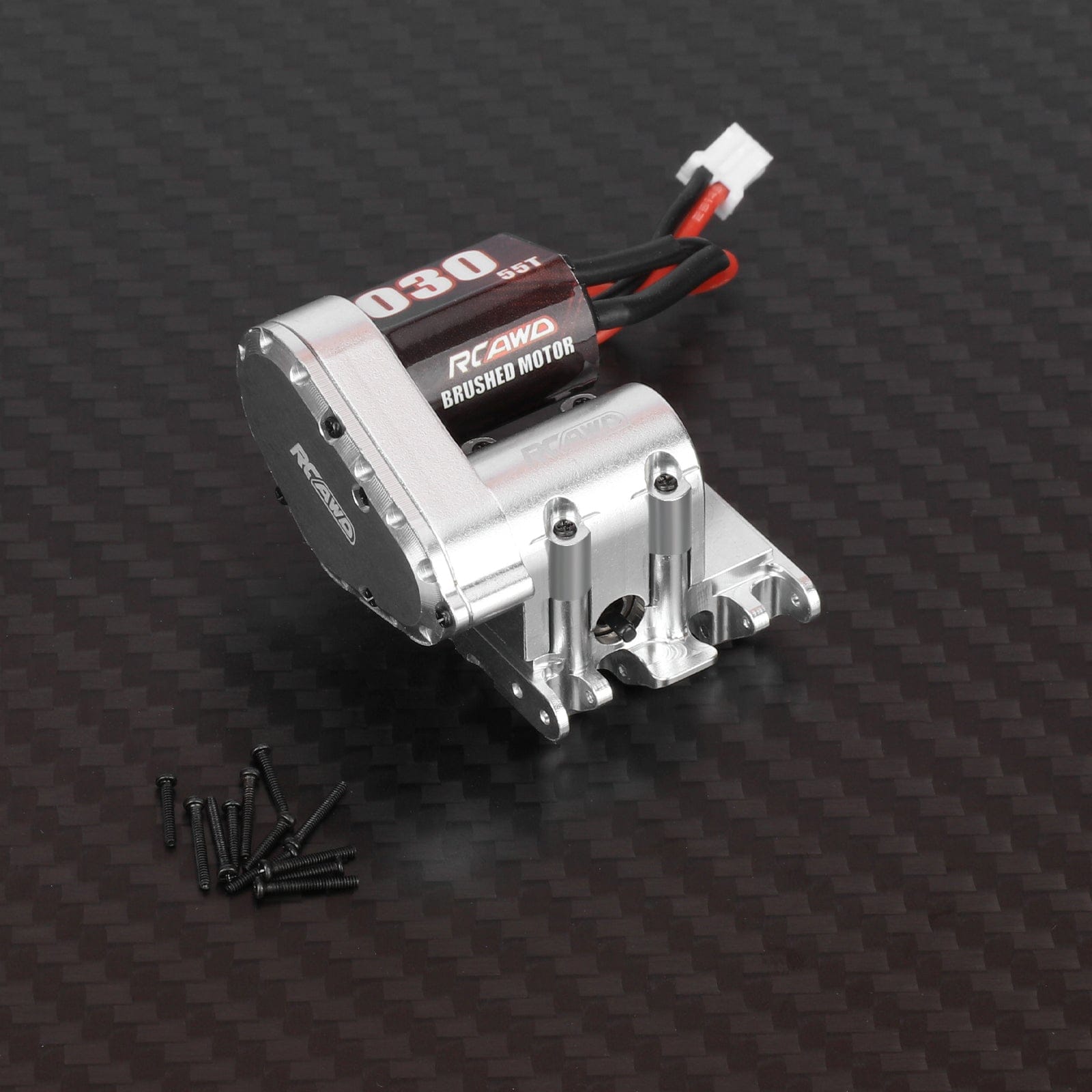 RCAWD SCX30 Center Gearbox Transmission Box Set with 030 55T Motor