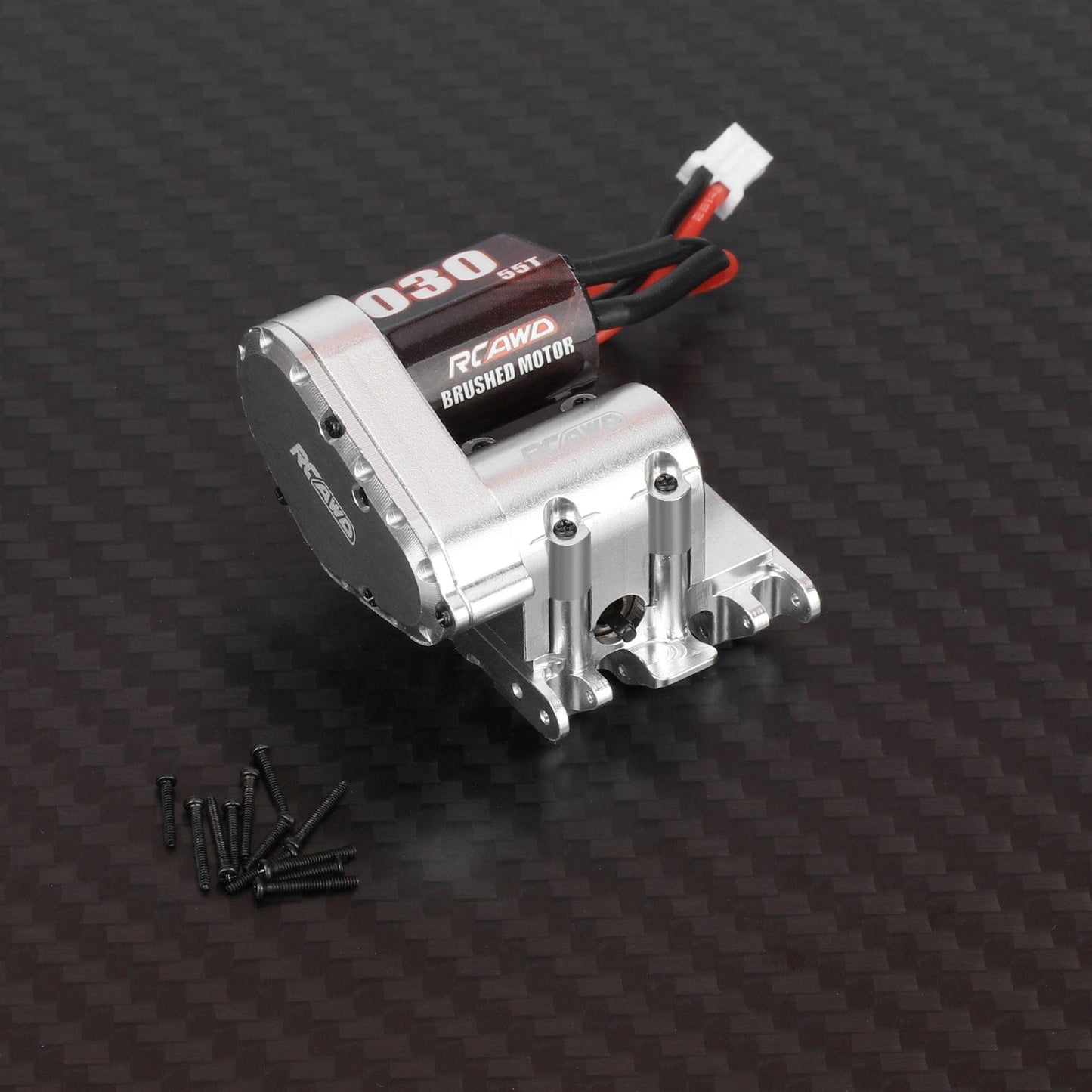 RCAWD Axial SCX30 RCAWD SCX30 Center Gearbox Transmission Box Set with 030 55T Motor Helical Gear