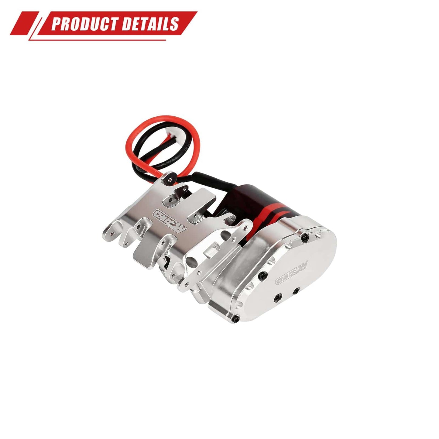 RCAWD Axial SCX30 RCAWD SCX30 Center Gearbox Transmission Box Set with 030 55T Motor Helical Gear