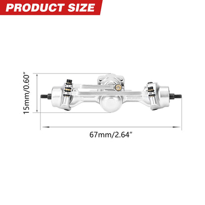 RCAWD Axial SCX30 RCAWD SCX30 Front Rear Axle Assembly with Steel Gear Drive Shaft