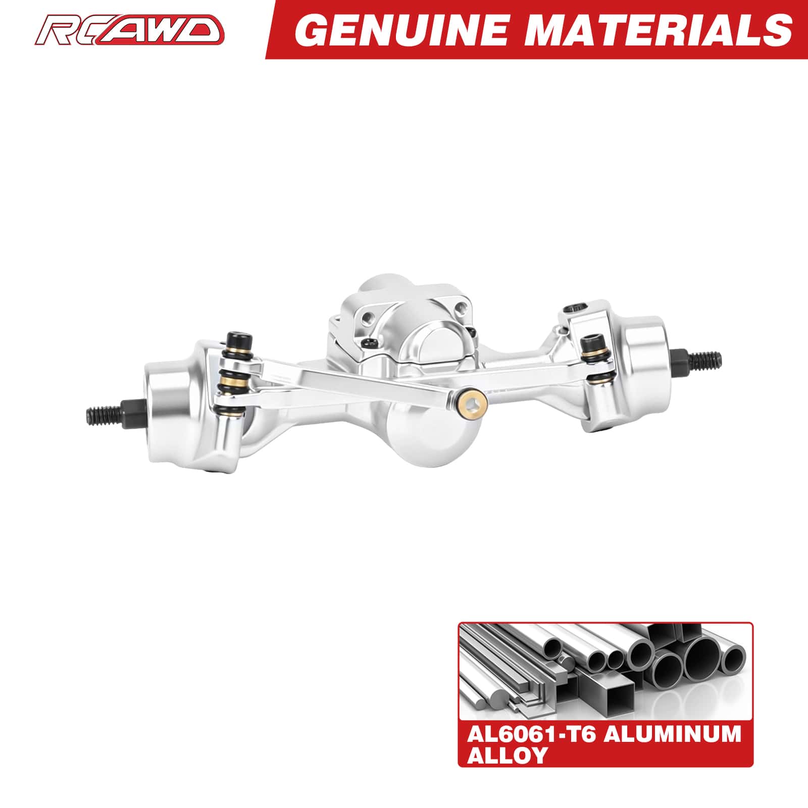 RCAWD Axial SCX30 RCAWD SCX30 Front Rear Axle Assembly with Steel Gear Drive Shaft