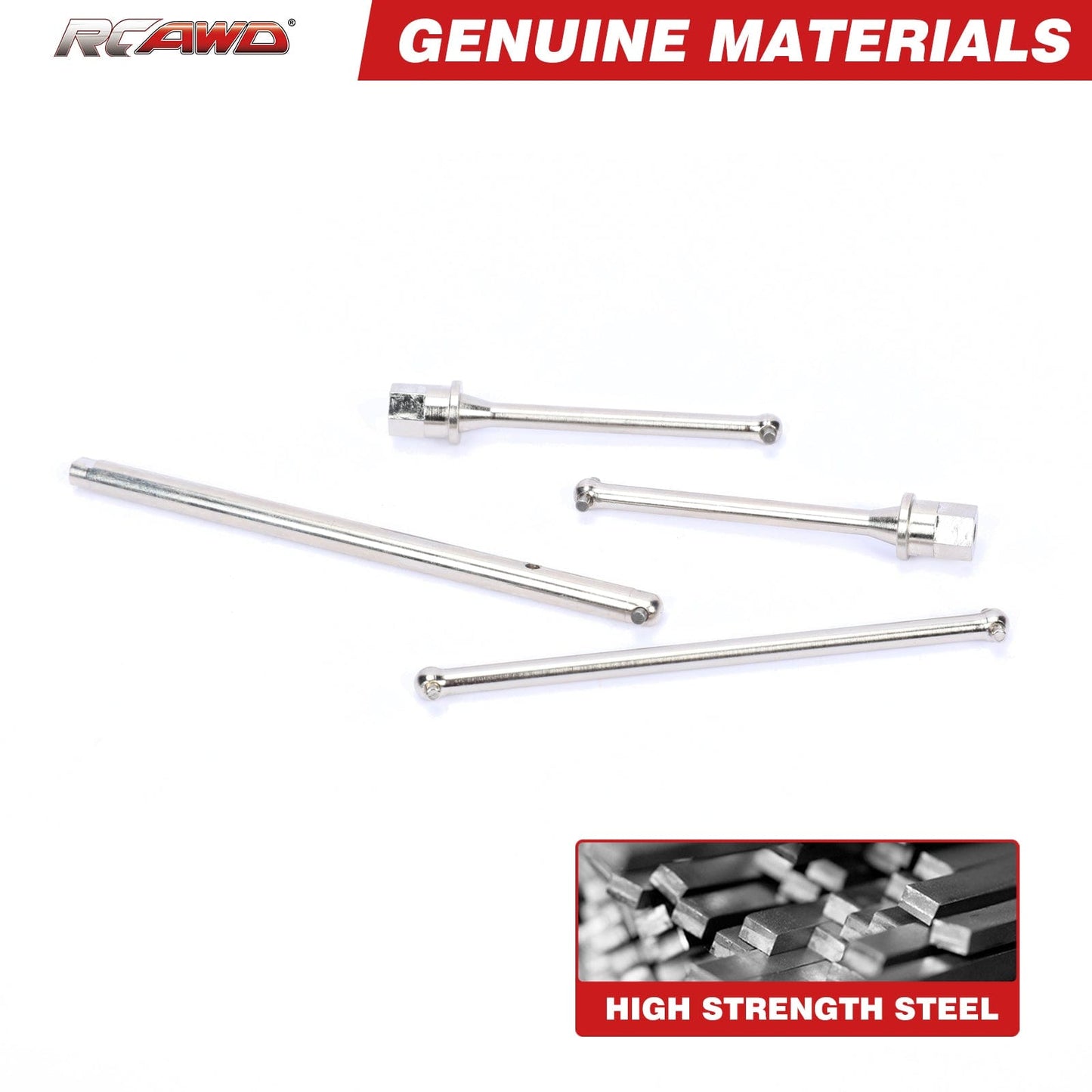 RCAWD Axial Upgrades Dogbone Center Driveline Set for 1/18 Yeti Jr Can - Am Maverick - RCAWD