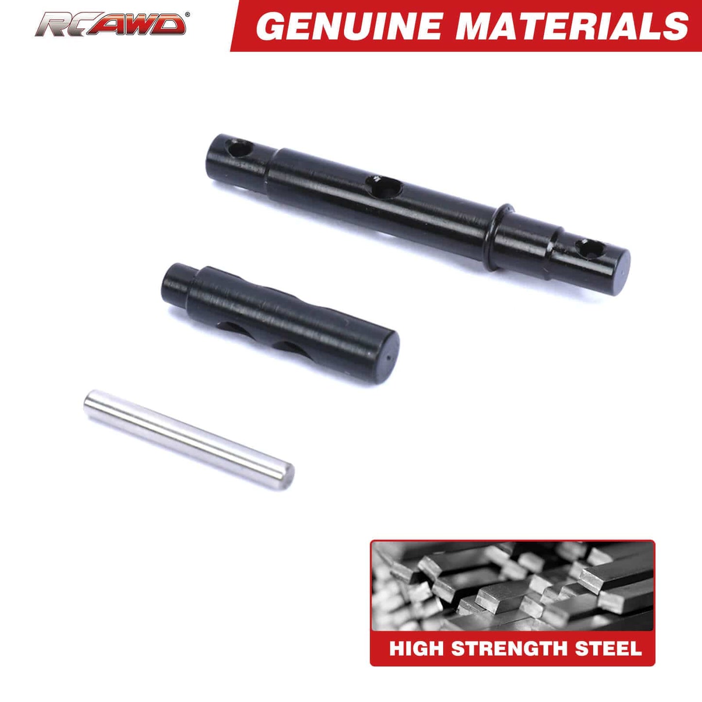 RCAWD Axial UTB18 AXI212006BL RCAWD Axial UTB18 Upgrades Steel Center Transmission Shaft Set for 1/18 Capra Trail