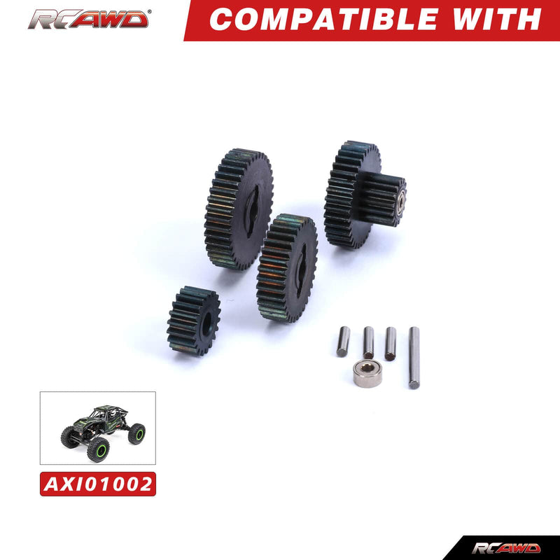 RCAWD Axial UTB18 Upgrade Steel 48P Transmission Gear Set for 1/18 Capra Trail AXI212008BL - RCAWD