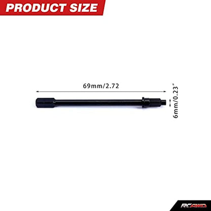 RCAWD Axial UTB18 AXI212013BL RCAWD Axial UTB18 Upgrades Steel Rear Axle Drive Shaft for 1/18 Capra Trail