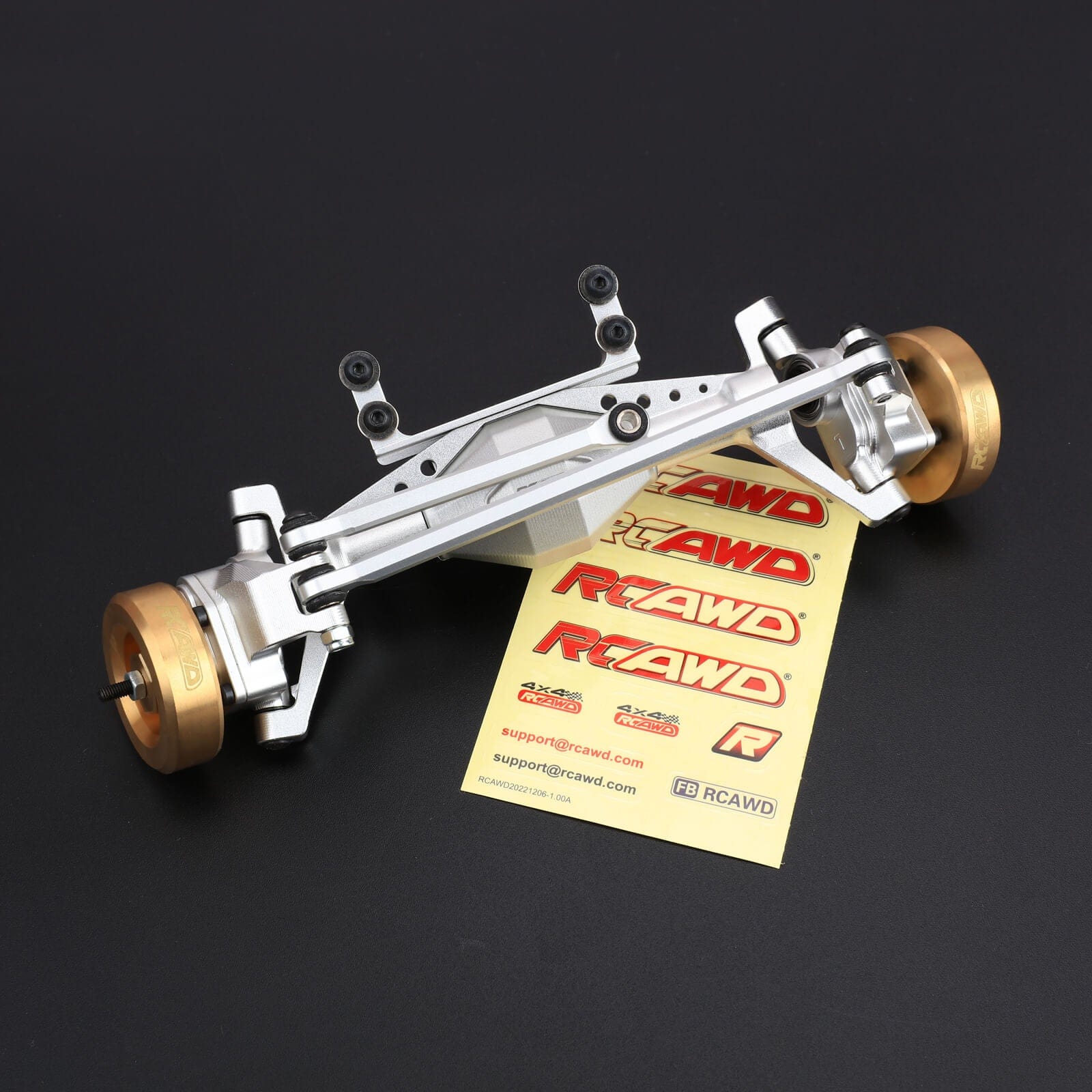 RCAWD Axial UTB18 Font axle / Silver RCAWD AXIAL UTB18 Front Rear Portal Axle with CountWeight Wheel Hex Hubs