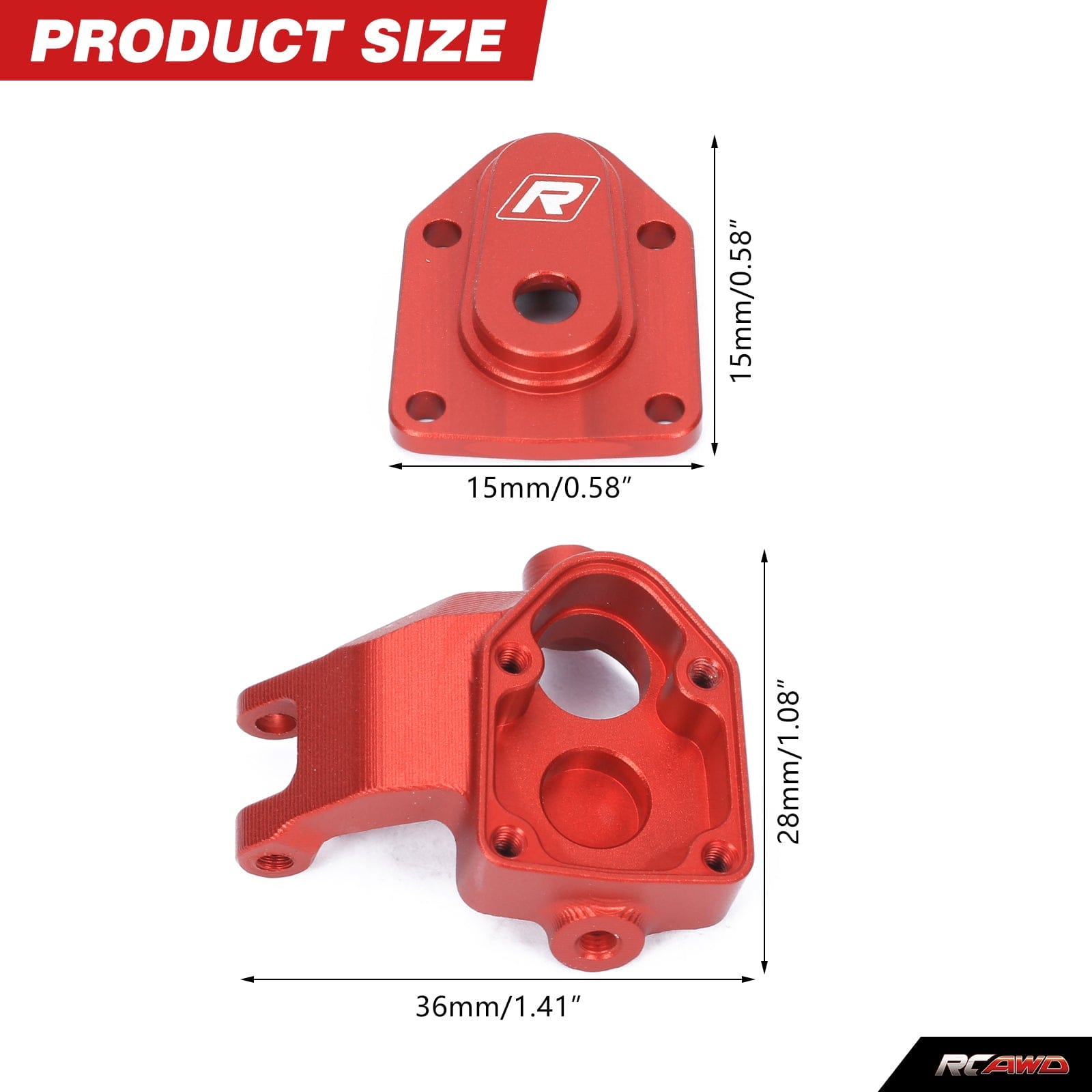 RCAWD Axial UTB18 RCAWD Axial UTB18 Capra Aluminum Portal Steering Kunkle Set AXI212010