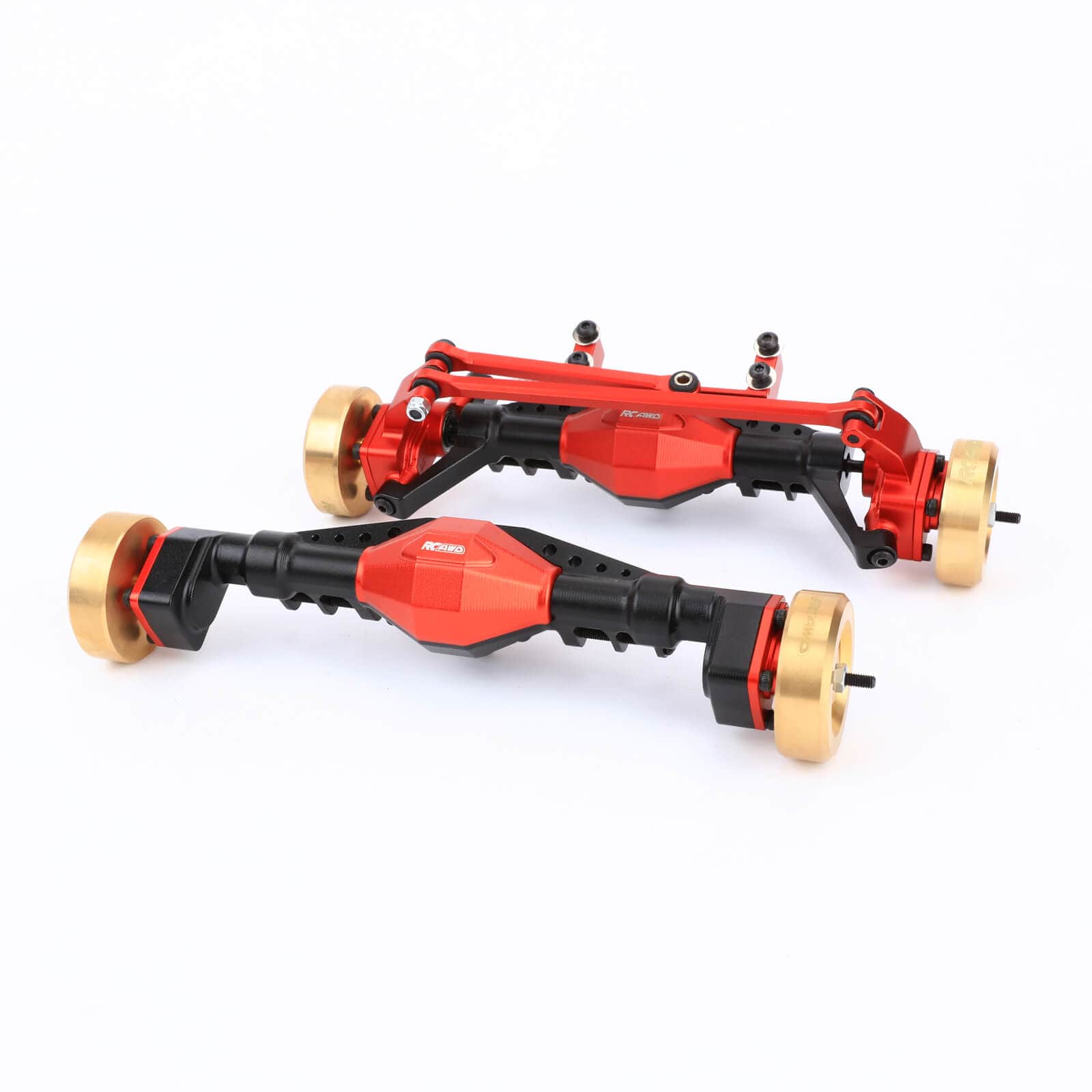 RCAWD AXIAL UTB18 Front Rear Portal Axle Assembly with Brass CounterWe