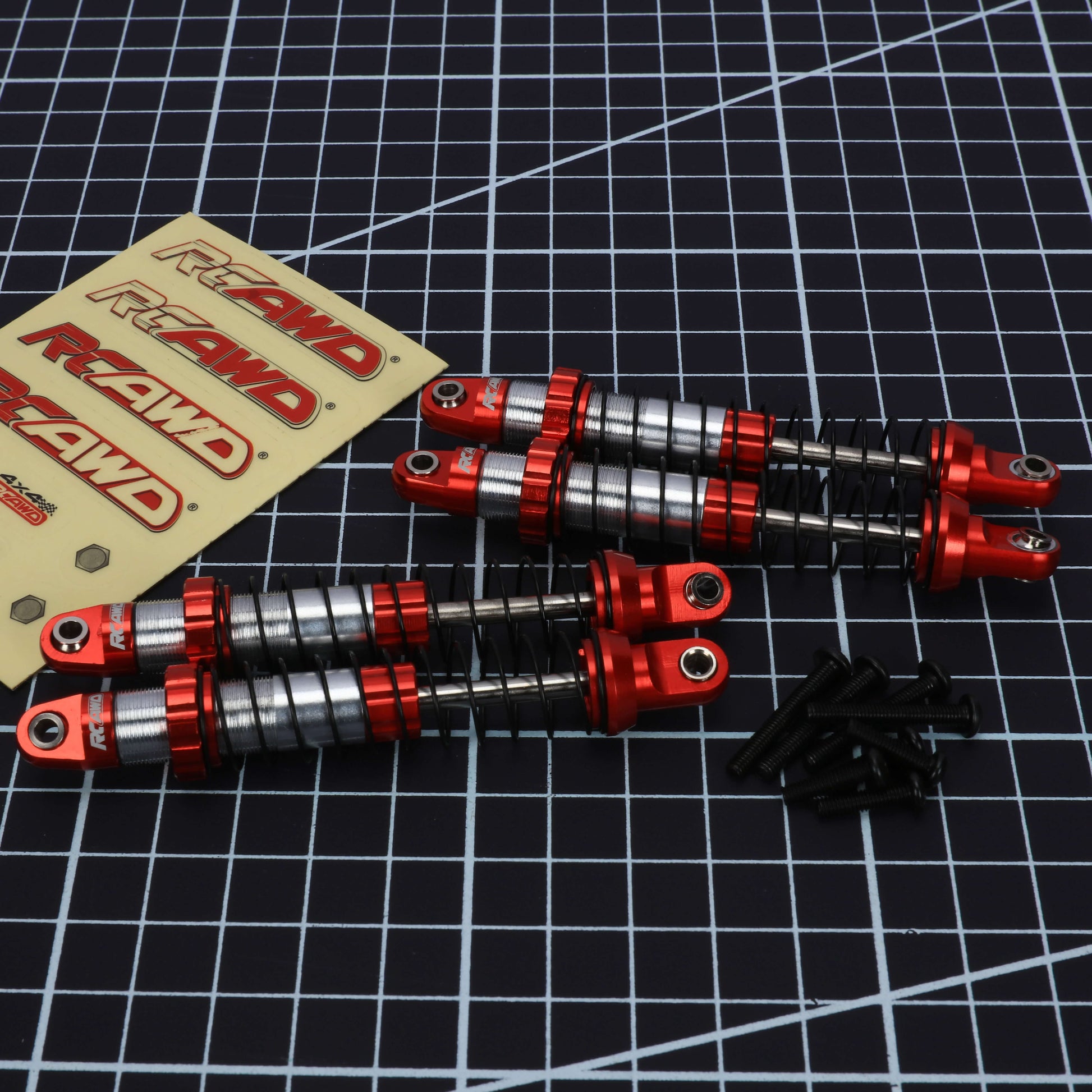 RCAWD Axial UTB18 Red RCAWD Axial UTB18 Capra upgrade parts shock absorber damper oil filled type 4pcs  AXI213004