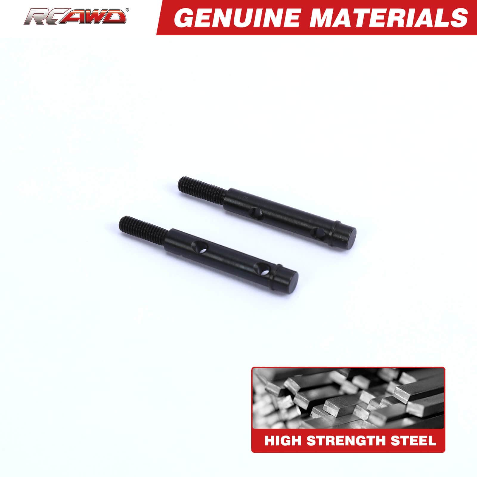 RCAWD Axial UTB18 Upgrades Steel Portal Stub Axle - RCAWD