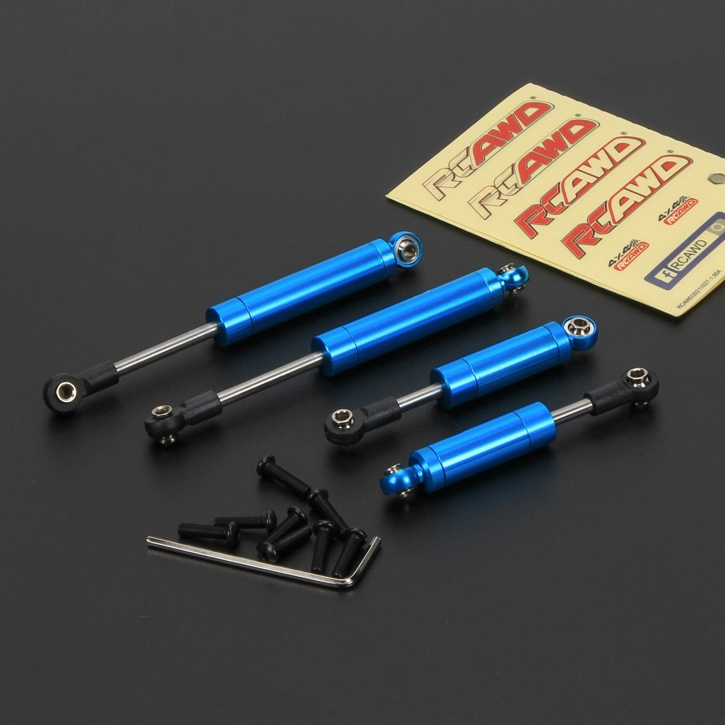 RCAWD Axial Yeti Jr Blue RCAWD Axial Yeti Jr Upgrades Aluminum 72mm102mm Shocks Absorber oil-filled type