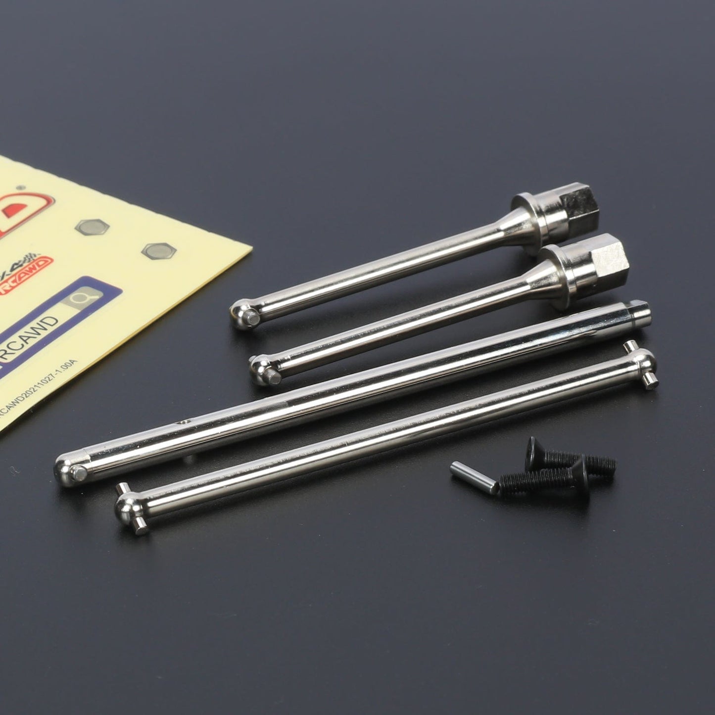 RCAWD Axial Yeti Jr Center +Rear Driveshafts Set RCAWD Axial 1/18 Yeti Jr  Center Driveline Set