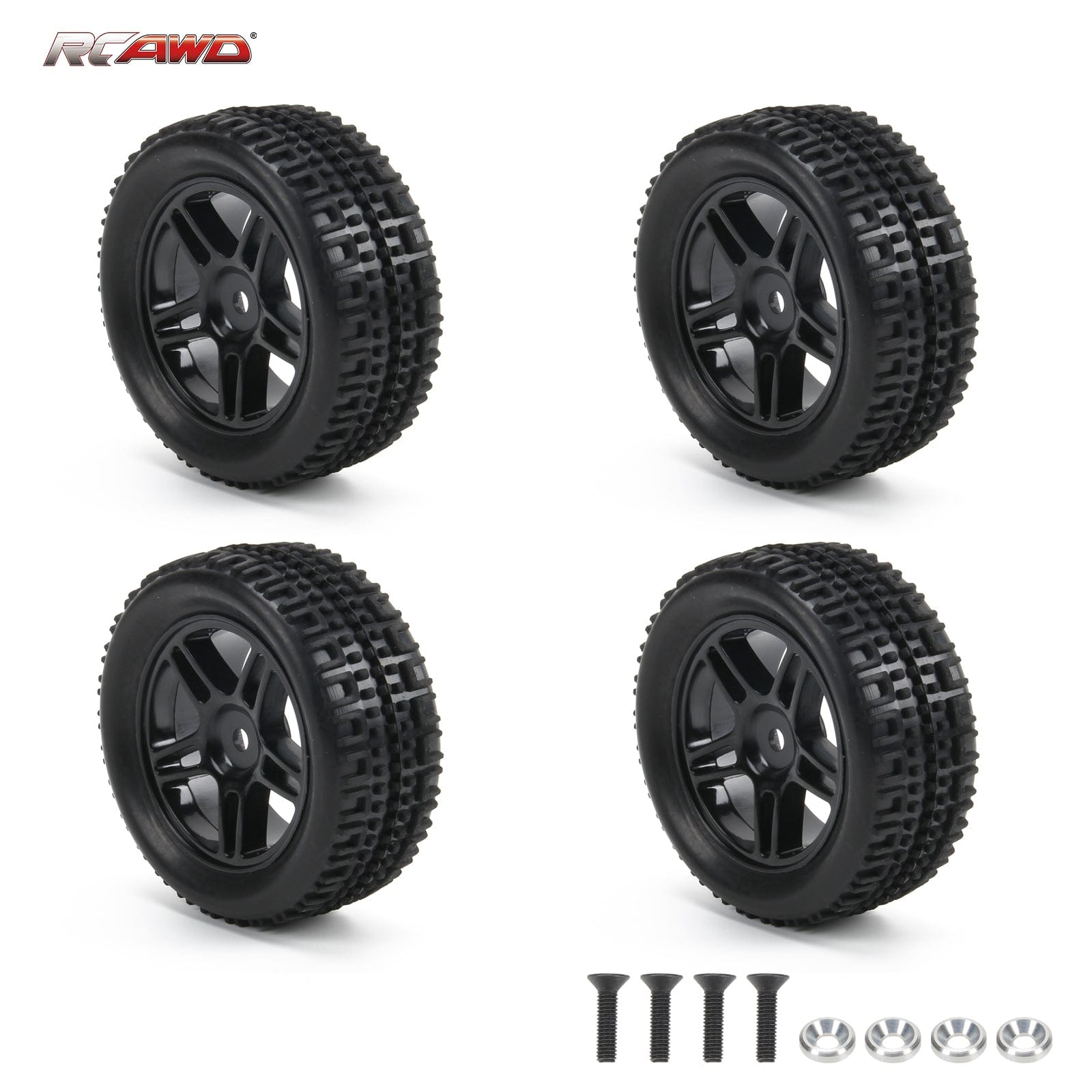 RCAWD Axial 1/18 Yeti Jr Upgrades Wheel Rim & Rubber