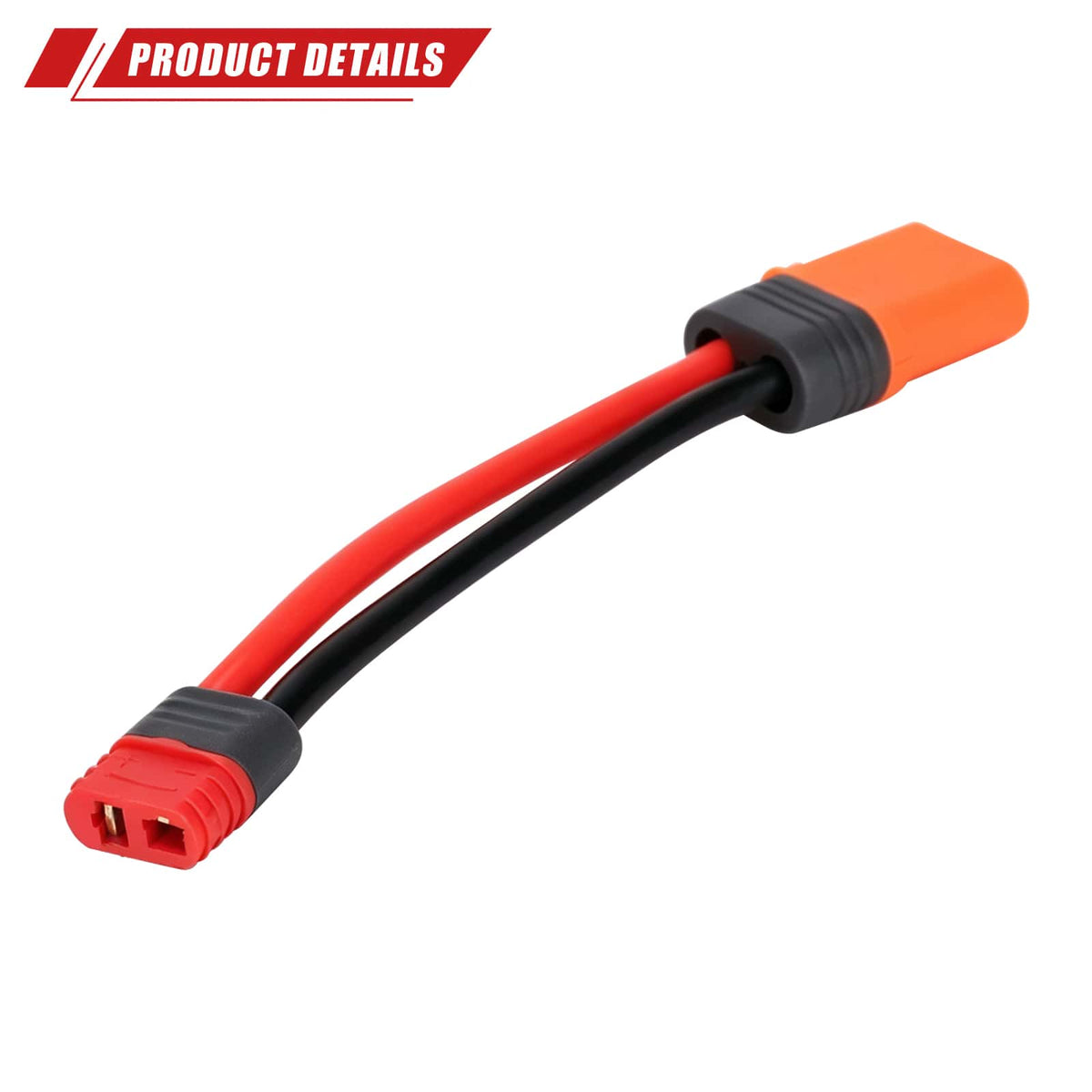 RCAWD Battery Adapter RCAWD Battery Adapter Cable T Female to IC5 Male