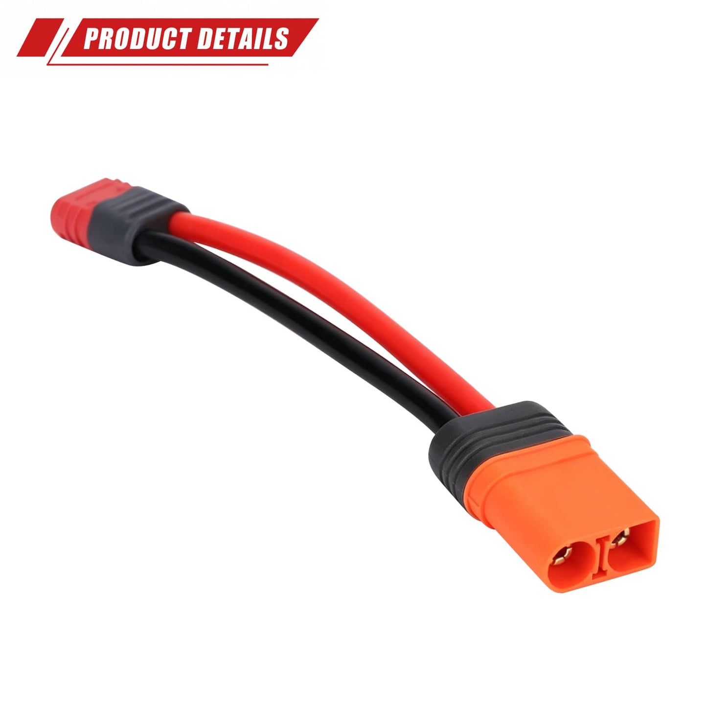 RCAWD Battery Adapter RCAWD Battery Adapter Cable T Female to IC5 Male
