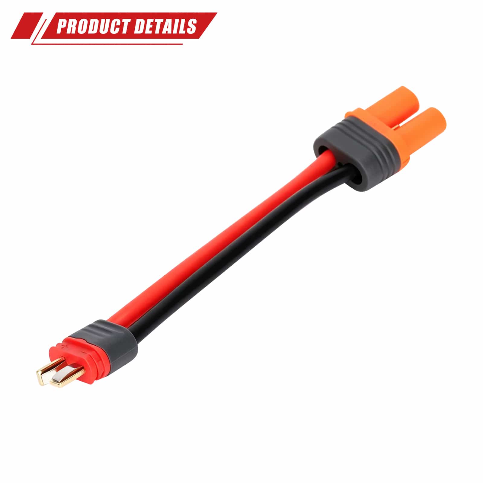 RCAWD Battery Adapter RCAWD Battery Adapter Cable T Male to IC5 Female