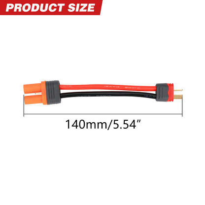RCAWD Battery Adapter RCAWD Battery Adapter Cable T Male to IC5 Female