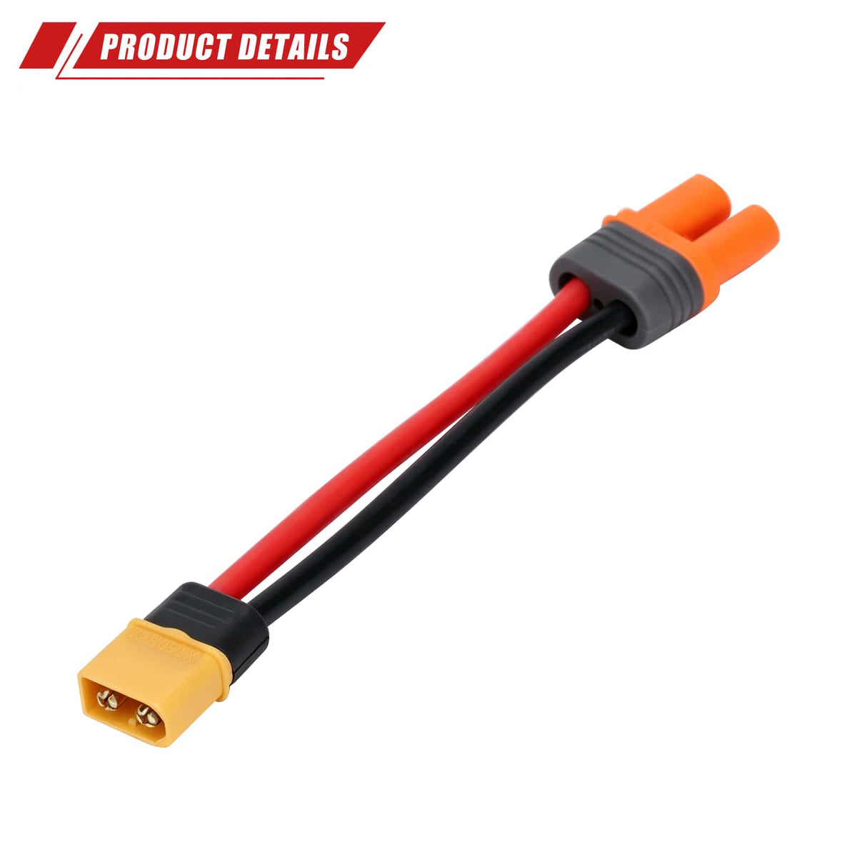 RCAWD Battery Adapter RCAWD Battery Adapter Cable XT60 Male to IC5 Female