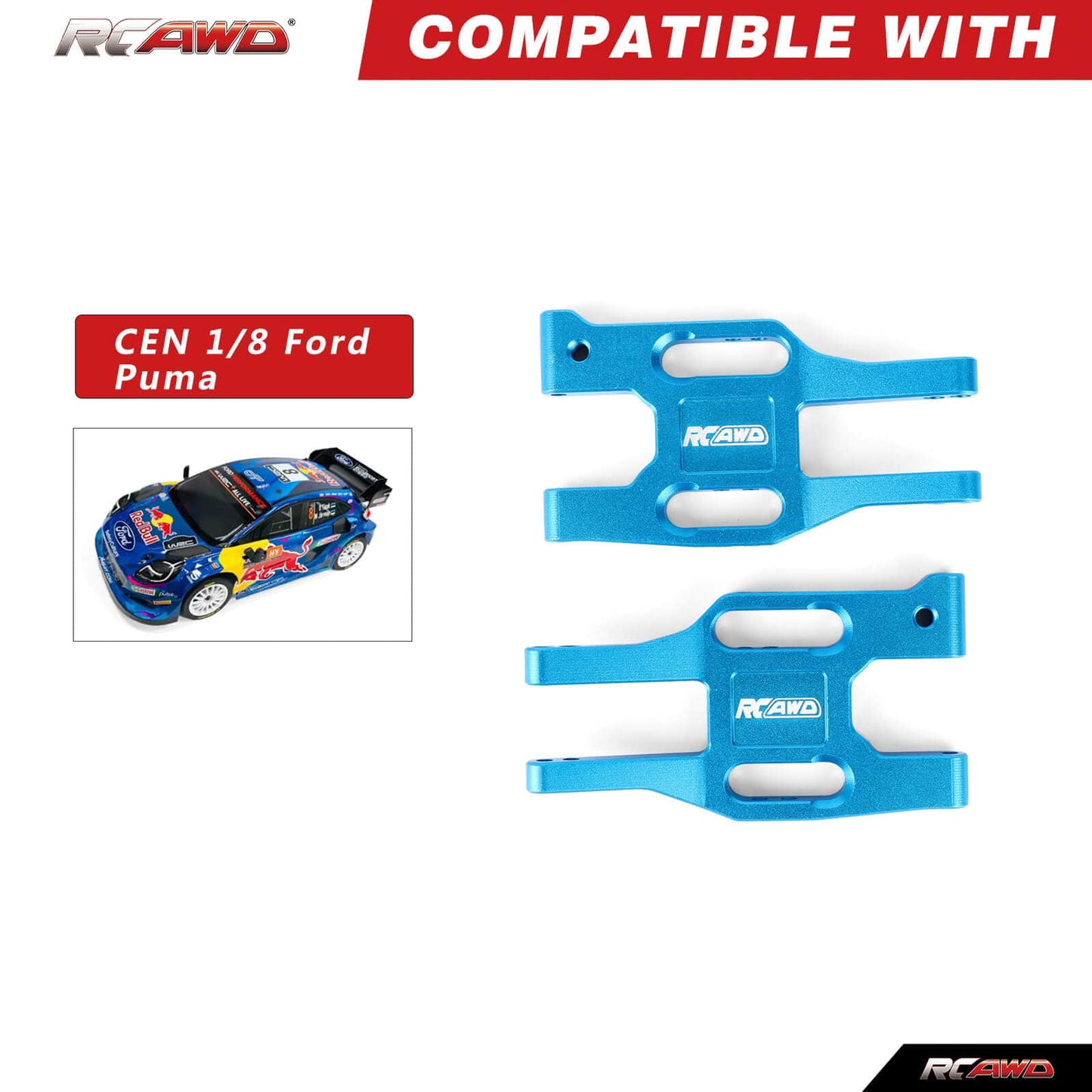 RCAWD CEN 1/8 RCAWD CEN 1/8 Front Rear Lower Suspension Arm