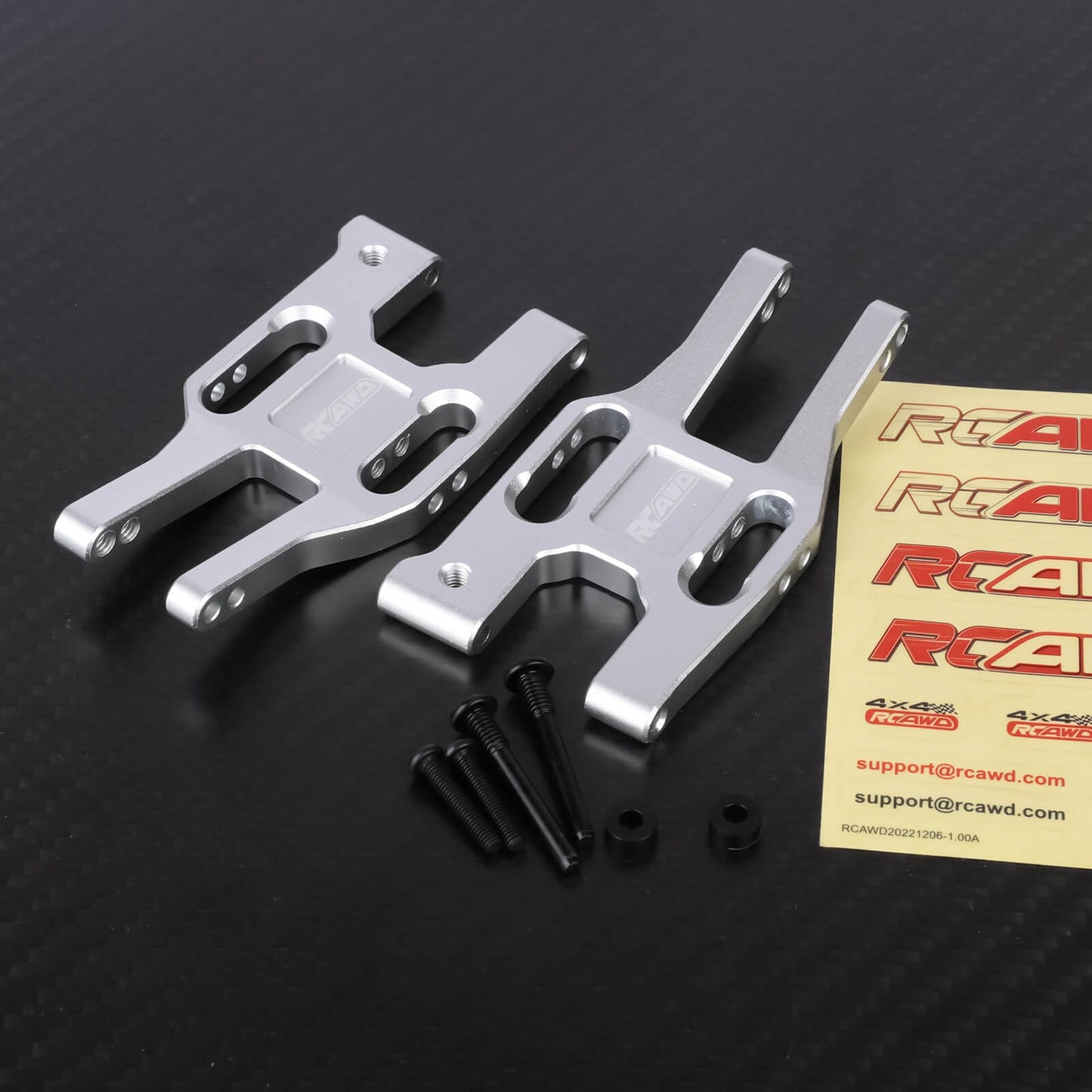RCAWD CEN 1/8 Silver RCAWD CEN 1/8 Front Rear Lower Suspension Arm