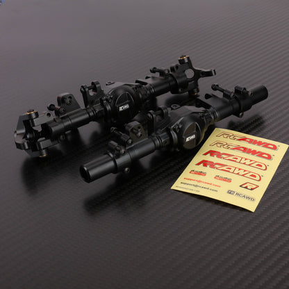 RCAWD CEN Front Rear Axle Housing / Black RCAWD CEN F450 Metal Front Rear Axle Housing Assemblies