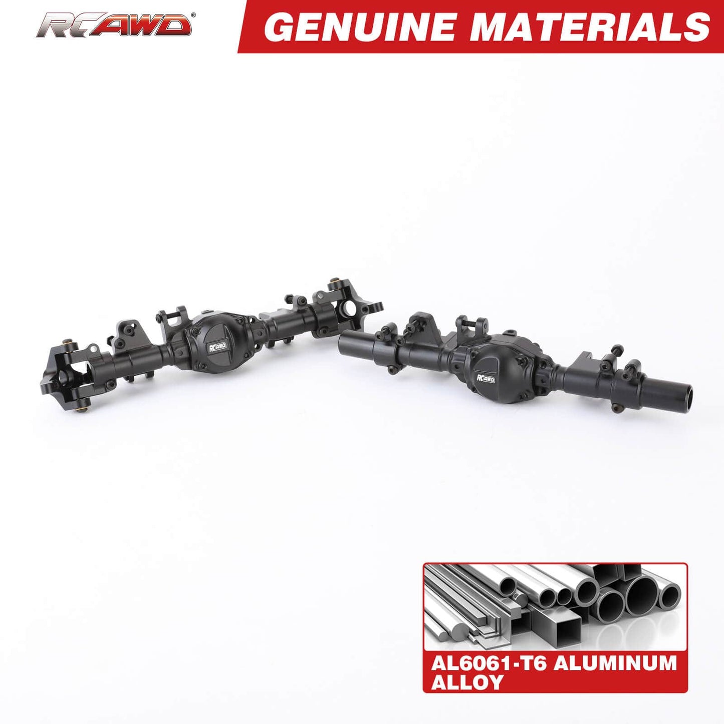 RCAWD CEN RCAWD CEN F450 Metal Front Rear Axle Housing Assemblies