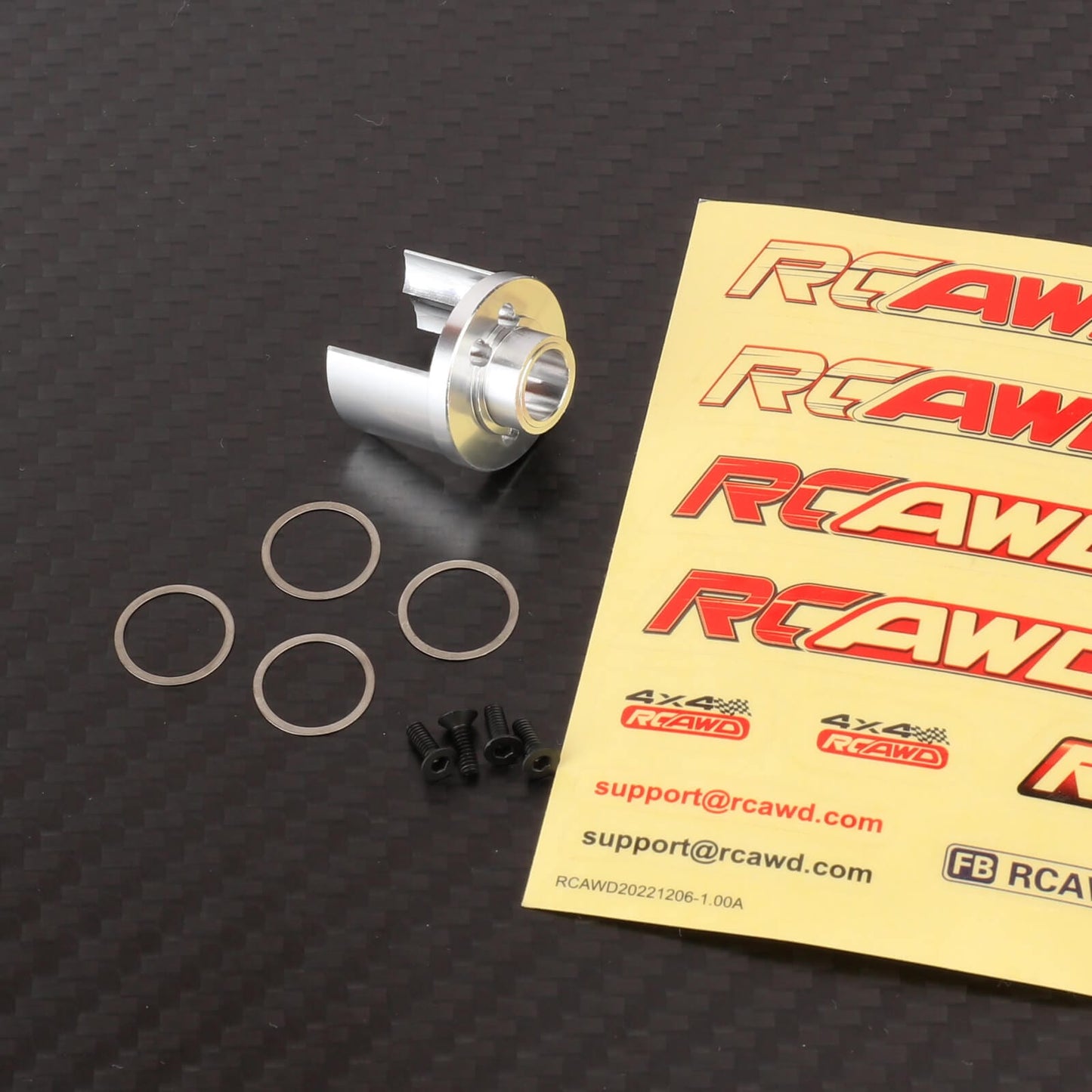 RCAWD CEN Silver Diff Case RCAWD CEN F450 F250 Front Rear Diff Assemblies With 30T 13T Differential Case Ring Pinion Gears