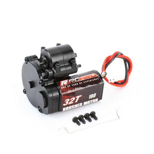 RCAWD Complete Transmission with 32T 180 Motor for 1/24 FMS Smasher - RCAWD