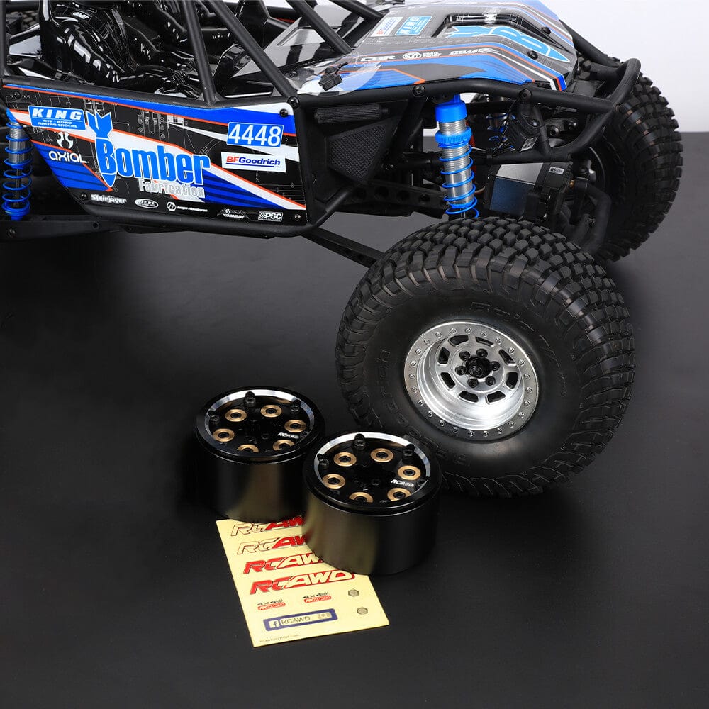 RCAWD Cyberwheelz 1 set( 2 wheels) / Black RCAWD Cyberwheelz adjustable weight 1.9" Beadlock Wheel Rims for 1/10 RC Crawler