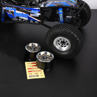 RCAWD Cyberwheelz 1 set( 2 wheels) / Silver RCAWD Cyberwheelz adjustable weight 1.9" Beadlock Wheel Rims for 1/10 RC Crawler