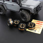 RCAWD Cyberwheelz 1 set( 4 wheels) / Black RCAWD Cyberwheelz adjustable weight 1.0'' Beadlock Wheel Rims for 1/24 1/18 RC Crawler