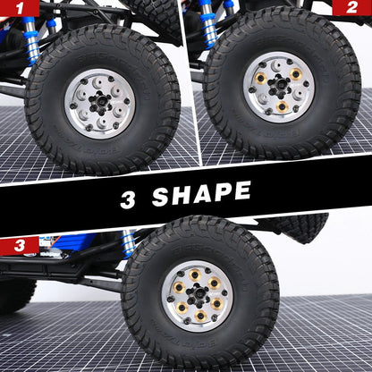 RCAWD Cyberwheelz RCAWD Cyberwheelz adjustable weight 1.9" Beadlock Wheel Rims for 1/10 RC Crawler