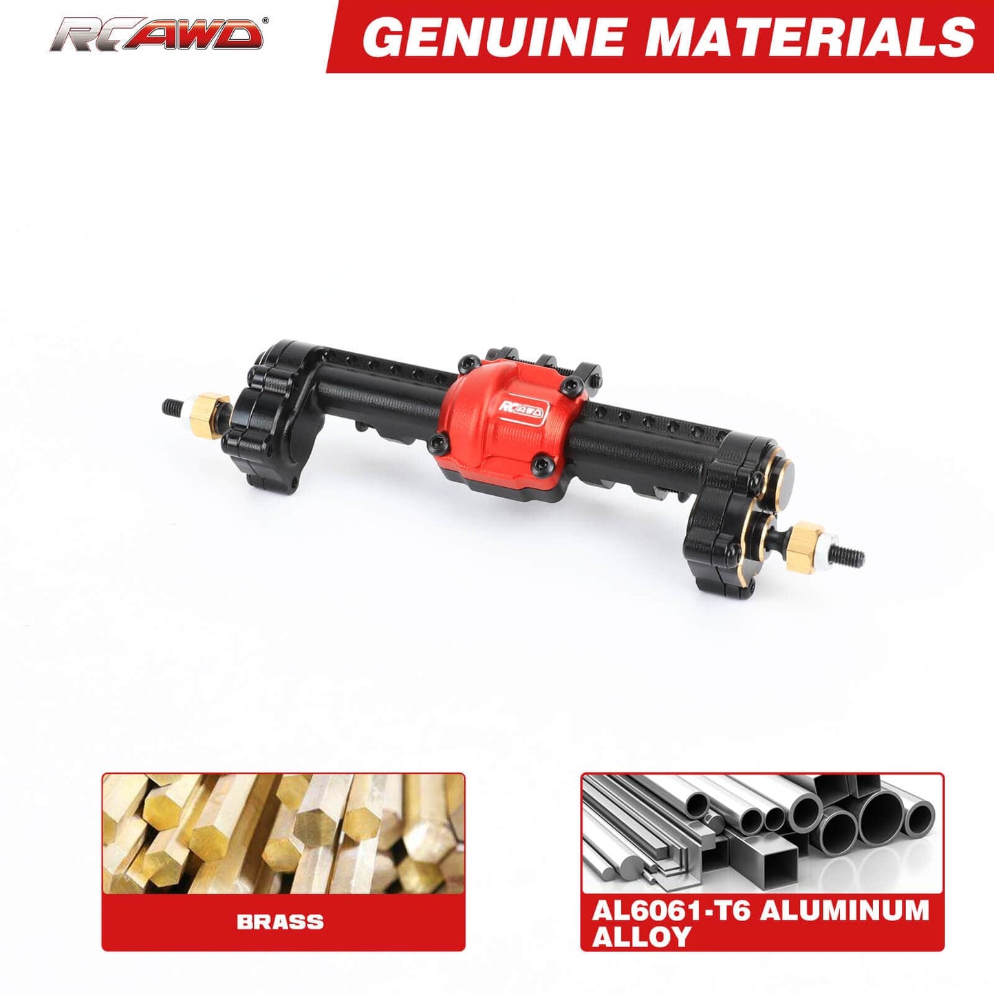 RCAWD Differential Portal Axles Complete Set for Trx4m Upgrades - RCAWD