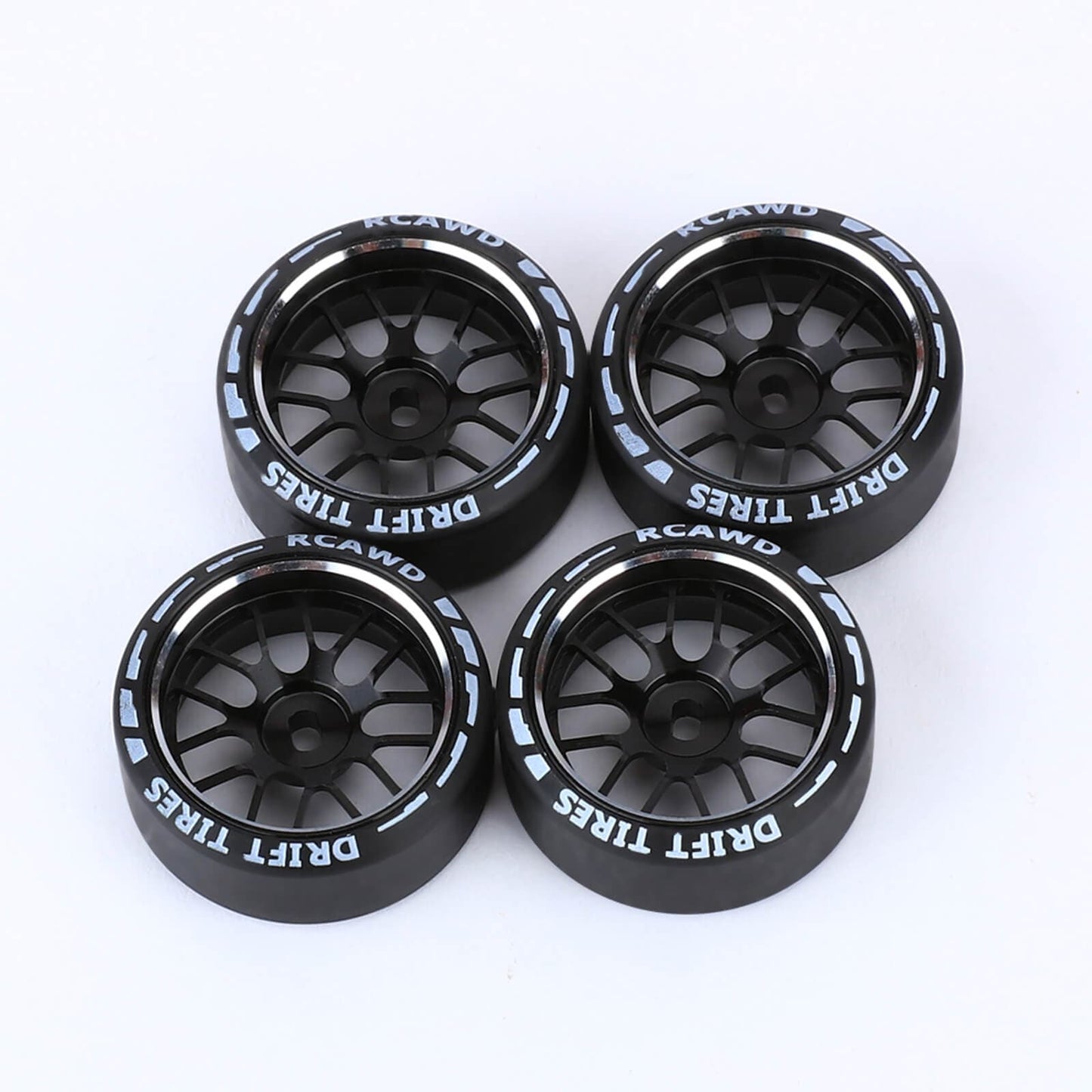 RCAWD Drift Tires RCAWD Drift Wheel Rims Tire Set for Kyosho WLTOYS 1/28 Upgrade Parts