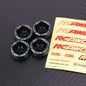 RCAWD Drift Tires RCAWD Drift Wheel Rims Tire Set for Kyosho WLTOYS 1/28 Upgrade Parts